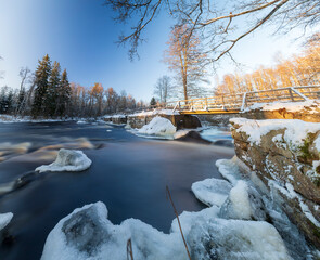 Winter landscape at the Årån natural reserve