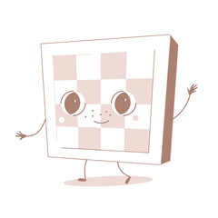 Funny checkerboard smiling