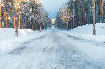 Fototapeta premium Ohs church in Värnamo, Sweden