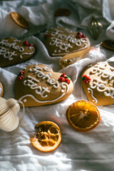 Frohe Weihnachten aus Lebkuchen