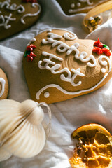 Frohe Weihnachten aus Lebkuchen