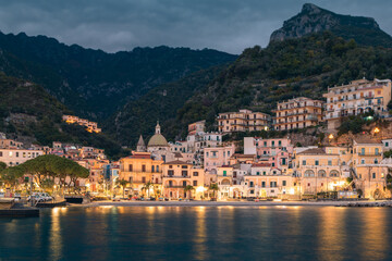 Fototapeta premium Village of Cetara in Amalfi Coast Italy