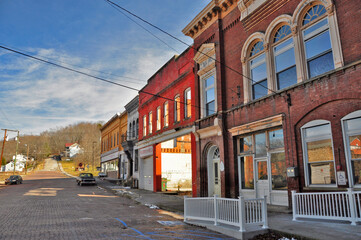 Fototapeta na wymiar Small town in West Virginia