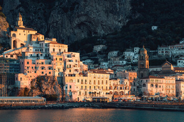 Fototapeta na wymiar City of Amalfi, Amalfi coast.