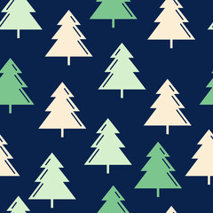 Christmas tree repeat pattern designe