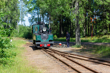 A sight from an old railroad and train museum in Ohs, Sweden