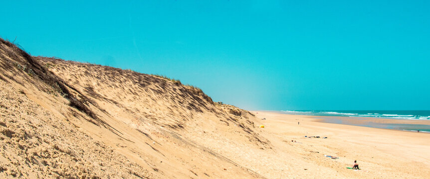 Dune de sable, plage de Messanges