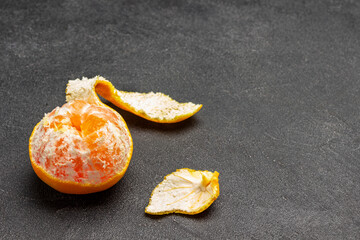 Tangerine and cut peel.