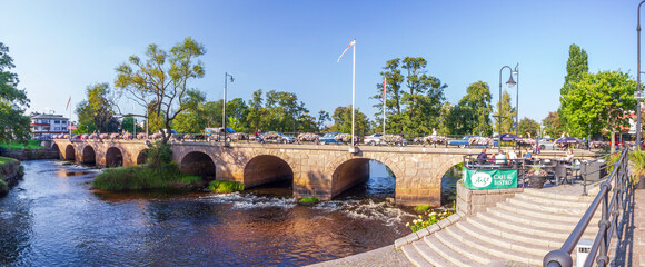 Bridge down by the river in V&auml;rnamo, Sweden