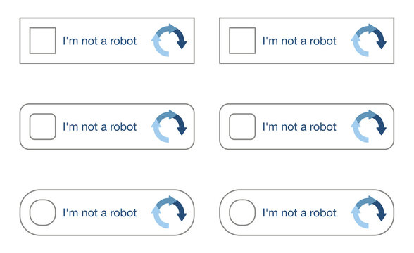 I am not a robot and robot arm, flat