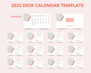 Corporate Desk Calendar Design Template