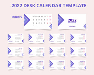 Corporate Desk Calendar Design Template