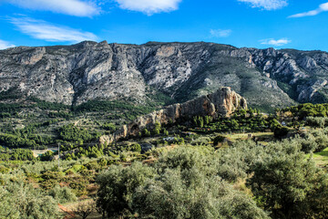 Beautiful landscape of the valley of Guadalest