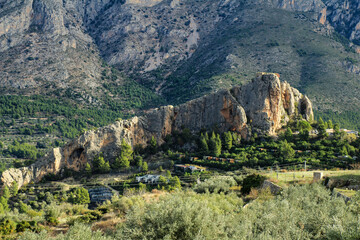 Beautiful landscape of the valley of Guadalest