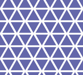 naadloos patroon met paarse driehoek, vectorontwerp, zeer peri kleurentrend 2022