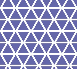 Photo sur Plexiglas Very peri modèle sans couture avec triangle violet, dessin vectoriel, tendance couleur très péri 2022