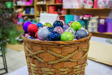 Christmas bouquet close-up of dried fruits and flowers