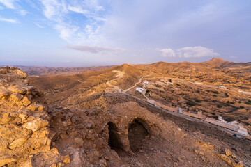 Some view of the Dahar, south region of Tunisia 