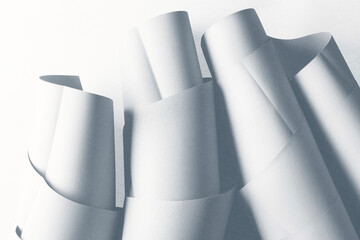 Close-up of white shapes, texture background