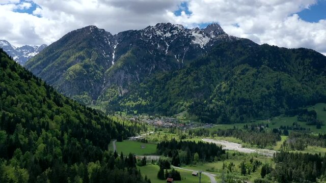 Timelapse of alp mountain in Northern Italy and Austria border. Alps the highest and most extensive mountain area in Europe.