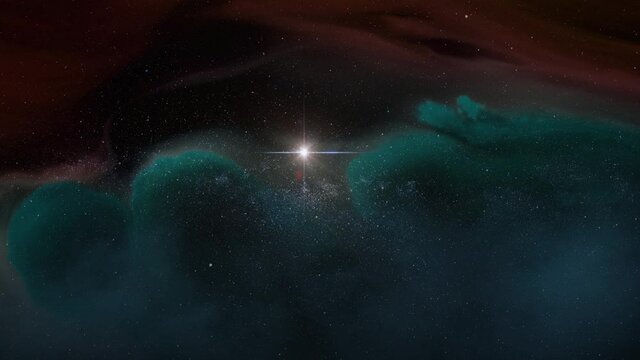 Birth of a star in an universe