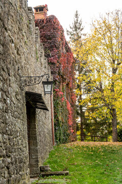 Old Romena Castle in the autumn