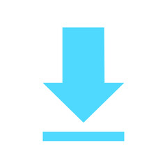 Download Icon. Design vector sign symbol. Flat design style. Vector illustration