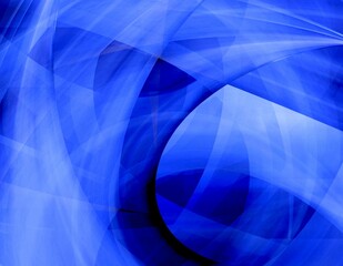 Premium curved lines abstract dark cobalt blue color background with dynamic shadows