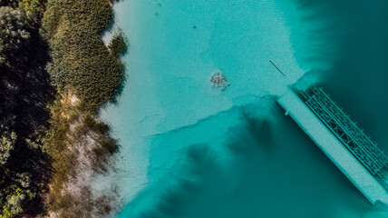 underwater structure seen from the bird's eye view