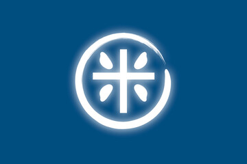 Fototapeta premium 米の漢字-手書き風