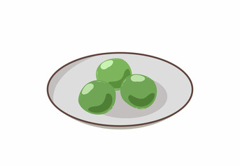 おせち料理　若桃の甘露煮