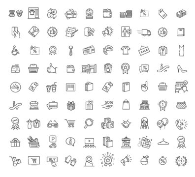 Outline icon collection - Black Friday Big Sale