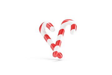 Fototapeta premium Christmas Candy on white background