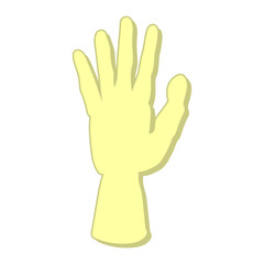 hand gestures in flat style