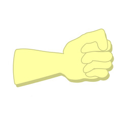 hand gestures in flat style