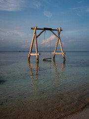 Water Swing at a Caribbean Beach