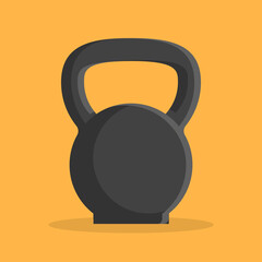 kettlebell gym fitness equipment flat icon illustration vector file