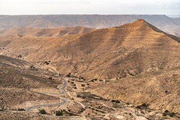 Some view of the Dahar, south region of Tunisia 