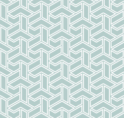 Seamless background for your designs. Modern vector light blue and white ornament. Geometric abstract pattern