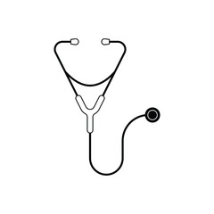 Stethoscope icon design isolated on white background