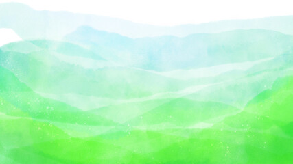 抽象　緑と青のグラデーション