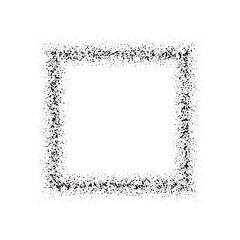 Frame in grunge style. Dark gray scattering. Design element. eps 10
