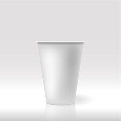 Mockup of a glass for various drinks. Coffee, tea, water, juice, and other drinks. eps 10