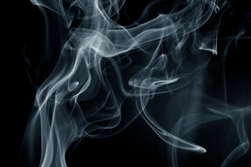Close up of smoke abstract on black background