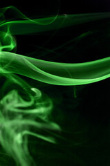 Close up of smoke abstract on black background