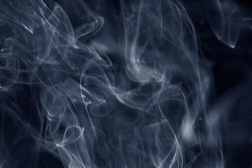 Close up of smoke abstract on black background