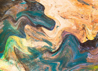 Illustration with colorful abstract background.