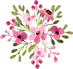 Watercolor Floral Ornament