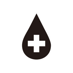 Fototapeta premium blood donation needed icon symbol illustration on white background