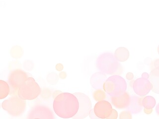 下側に丸がたくさんのかわいい背景_赤系